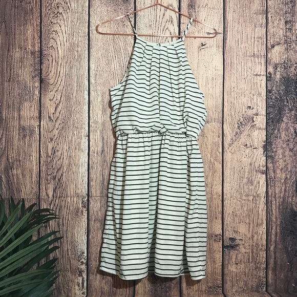 Pink Owl Dresses & Skirts - Pink Owl Dress L Striped Thin Straps